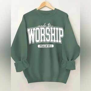 Oversize Women’s Green Sweatshirt